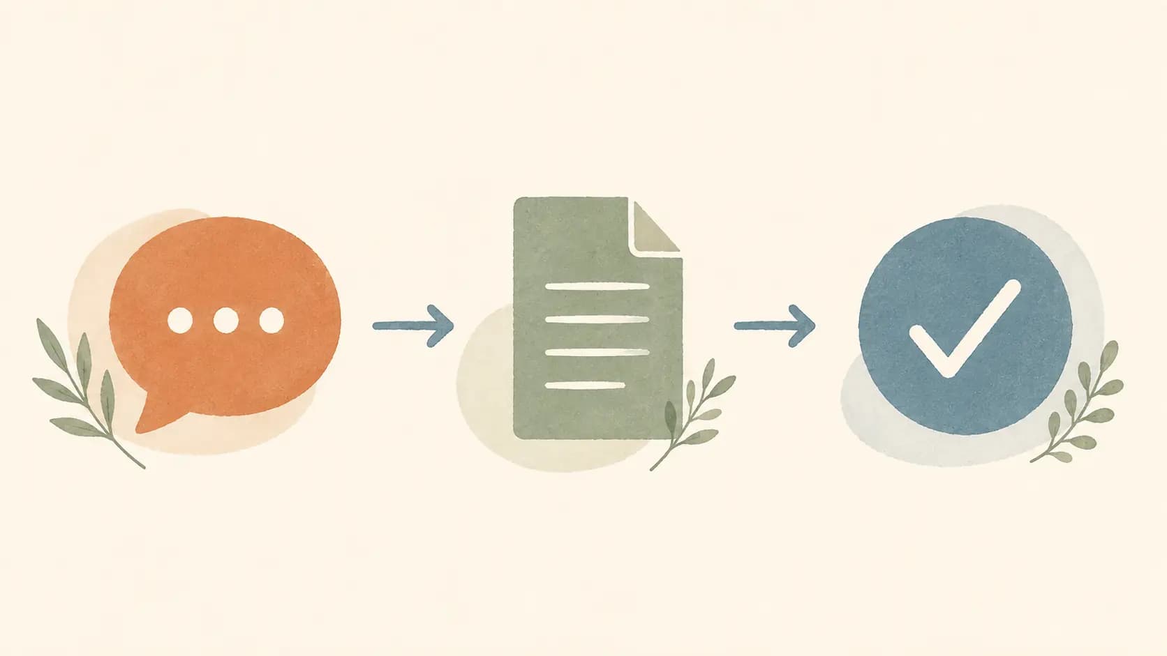 Simple icon diagram showing the steps to access psychology support